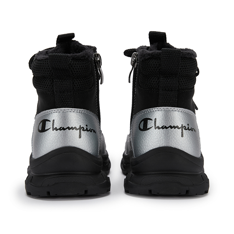 Champion Kids Термические ботинки High Top для детей Silver Black, возраст 3-7 лет — фото 4