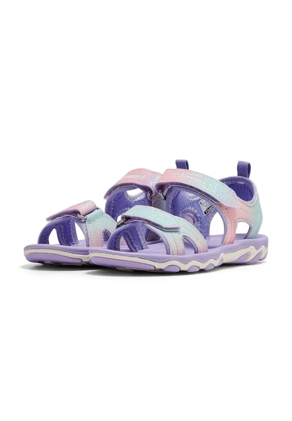 Сандалии с блестками для малышей, прогулочные сандалии Hummel, Multi Color Pink — фото 2