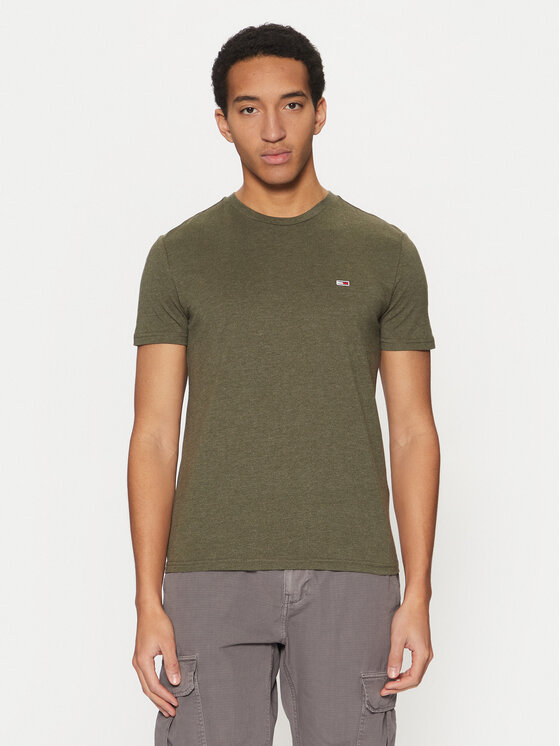 

Облегающая футболка Jaspe DM0DM20363 Tommy Jeans, зеленый