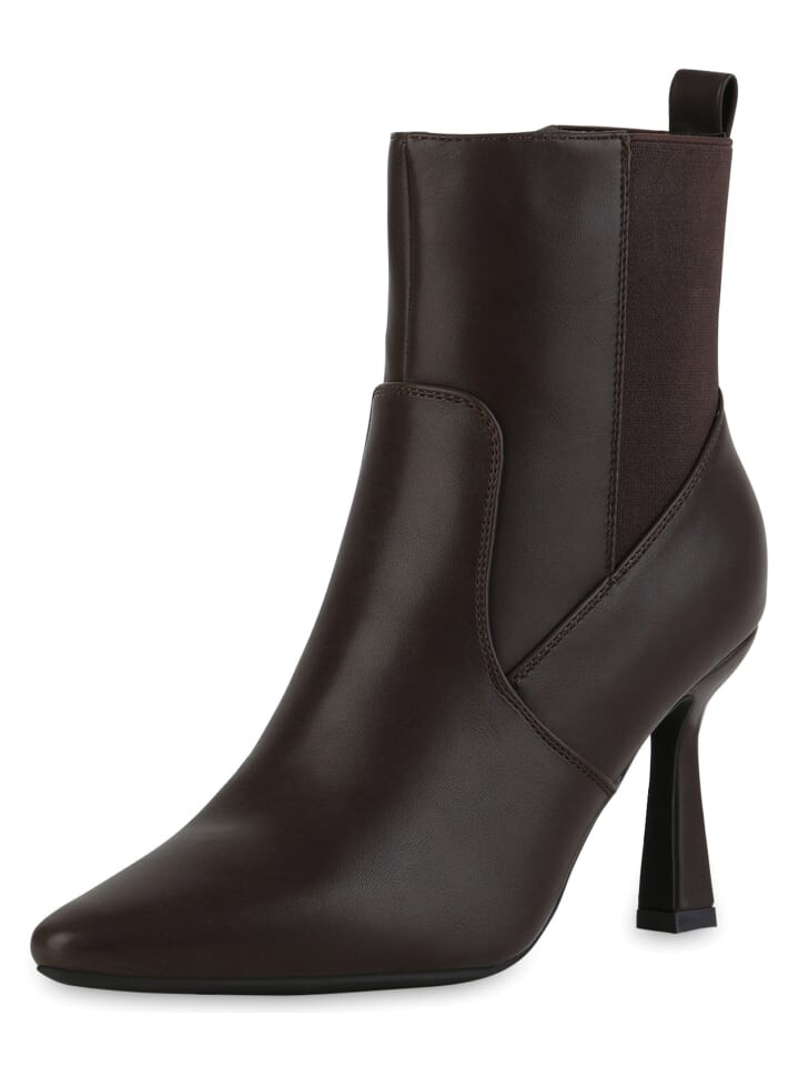 Ботильоны VAN HILL Klassische Stiefeletten Ella, темно-коричневый