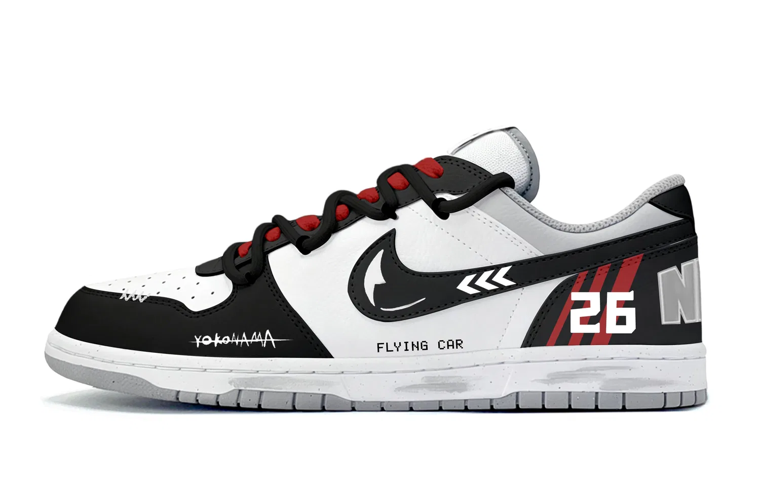 Кроссовки кожаные Nike Big Low черные