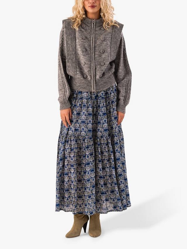

Кардиган из смесовой шерсти novia Lollys Laundry, цвет Light Grey Melange