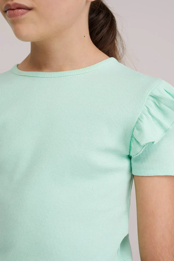 Простая футболка We Fashion, Light Green — фото 3