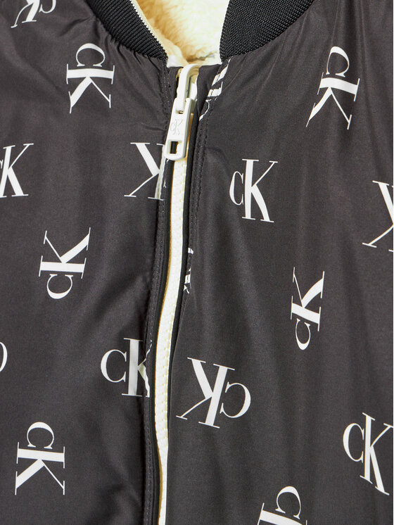 Куртка-бомбер relaxed fit Reversible Teddy IG0IG02588 Calvin Klein Jeans, мультиколор — фото 4