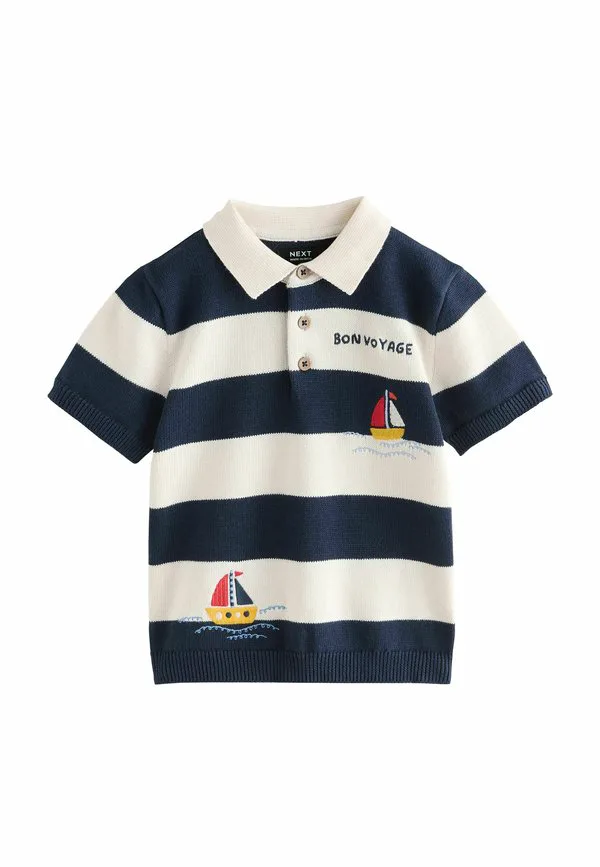 Рубашка-Поло с застежкой на пуговицы, стандартного кроя. Next, Navy Blue Boat