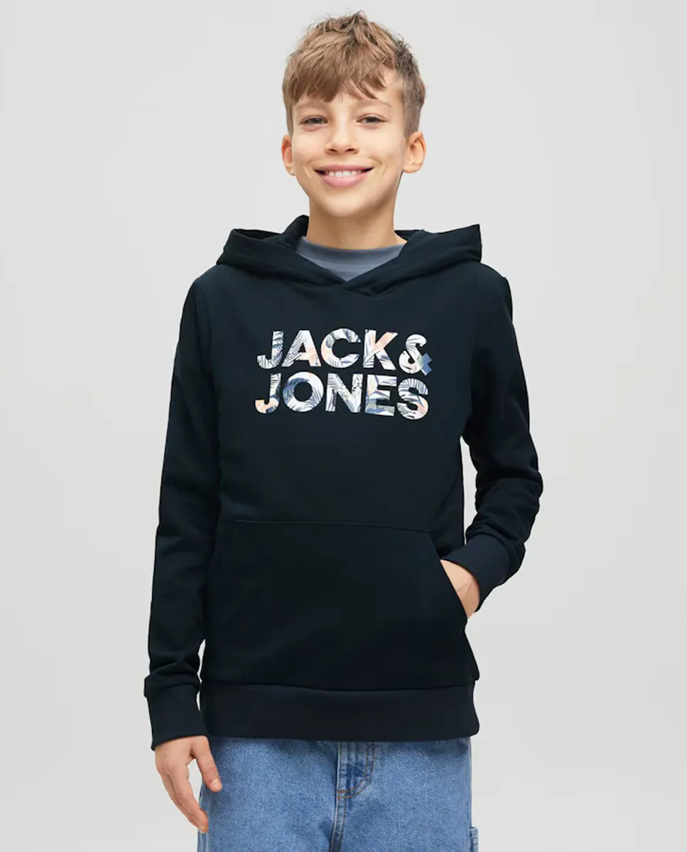 

Толстовка для мальчика с логотипом спереди Jack & Jones, голубой