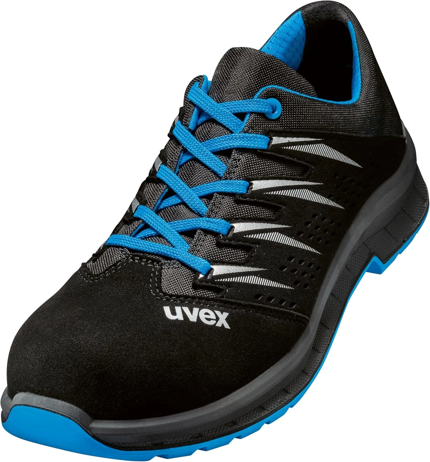 Защитные ботинки Uvex 2 Trend Low Shoe S1 P SRC с защитным стальным носком и дышащей, устойчивой к проникновению конструкцией, Blue