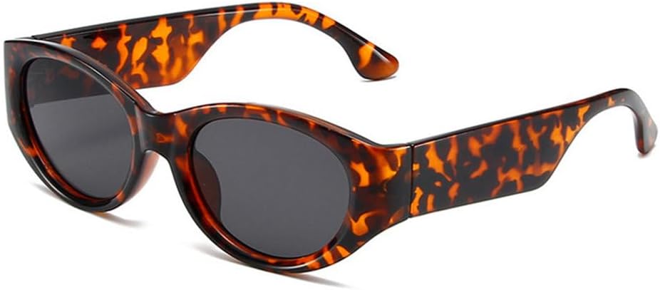 

Винтажные солнцезащитные очки «кошачий глаз» для женщин, модные конфетные цвета, защита от УФ-излучения UV400, женские панк-очки в толстой оправе для мужчин TYUVIVO, Leopard-black