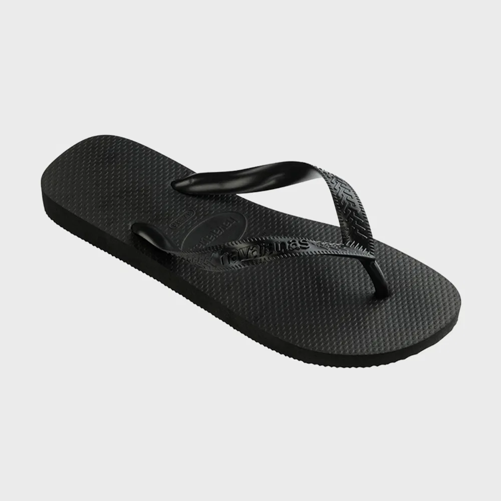 Мужские чёрные шлёпанцы Top Flip Flop и сумка на шнурке с блёстками от Havaianas — фото 4