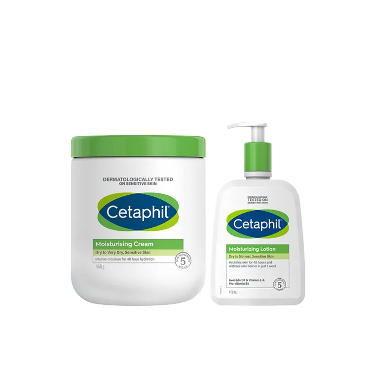 

Cetaphil Набор для увлажнения тела Big White Jar с маслом для ухода за кожей, успокаивающий эффект, 550г+125мл+85г