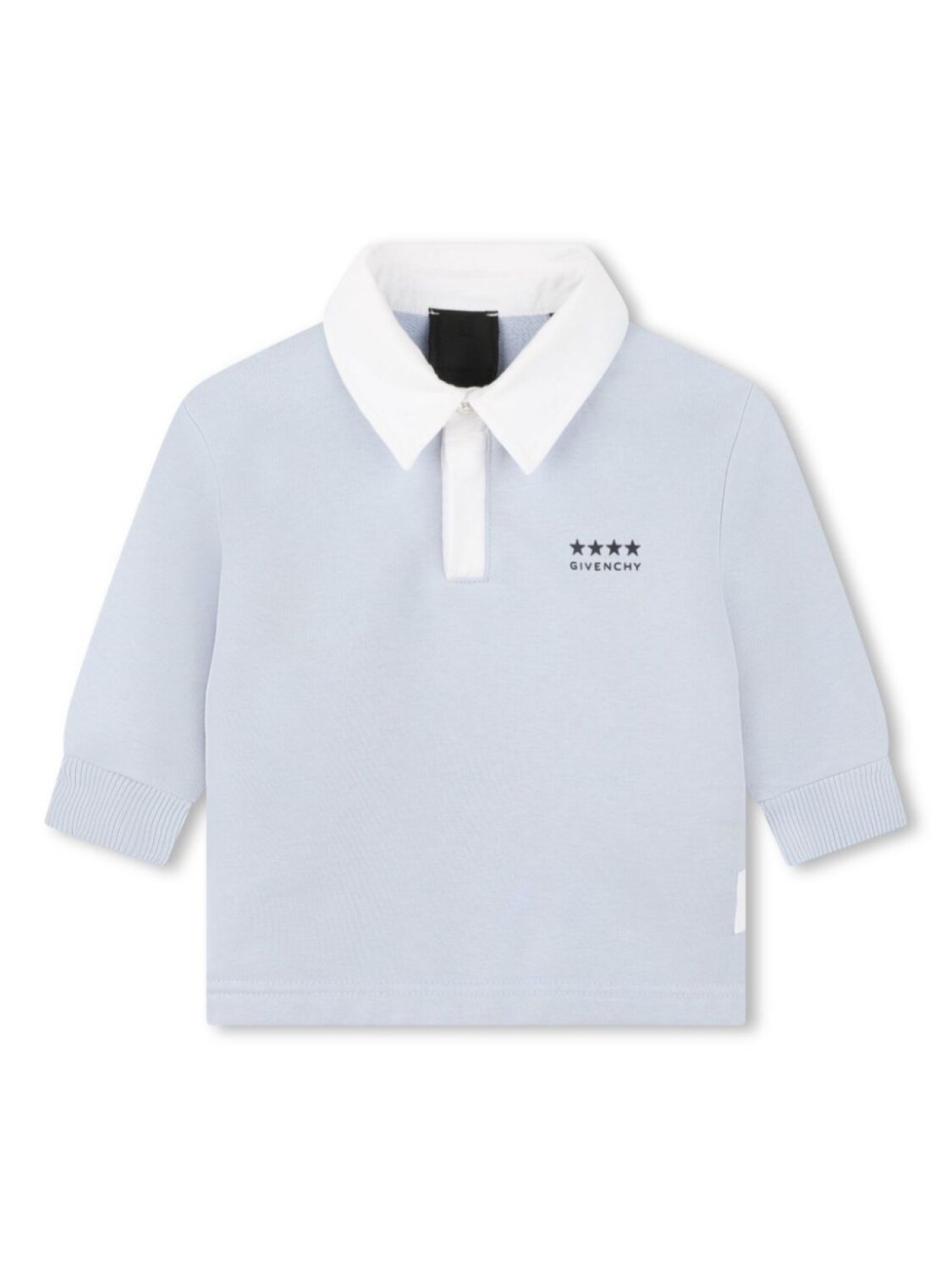

Givenchy Kids рубашка поло с длинными рукавами и логотипом 4G, синий