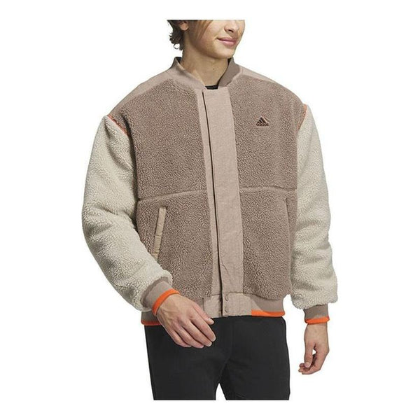 

Куртка fleece collegiate padded jacket Adidas, бежевый