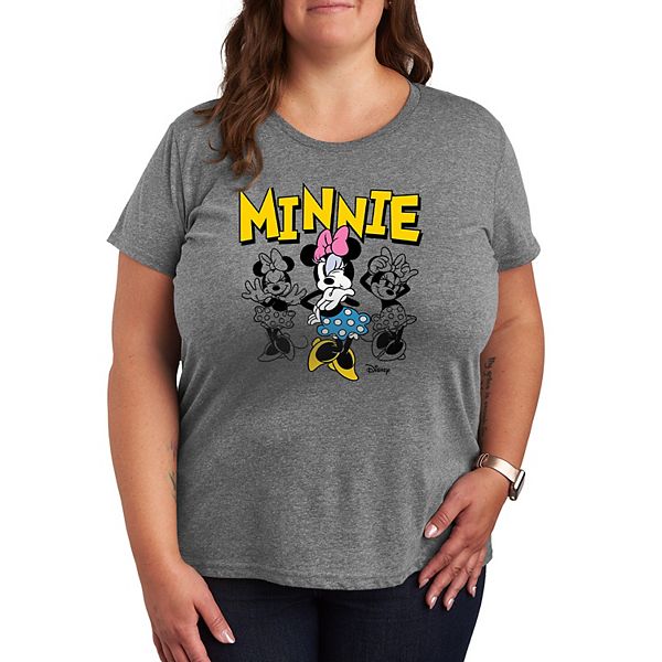 

Футболка Plus size с принтом Minnie Mouse Disney, Heather Gray