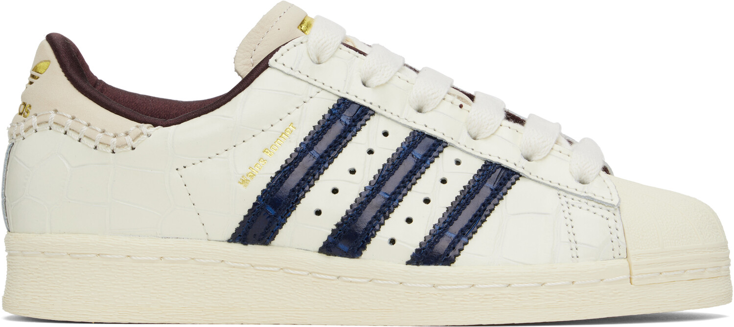 Белые кроссовки Adidas Originals Edition Superstar Wales Bonner, Wonder white/Collegiate navy/Night red