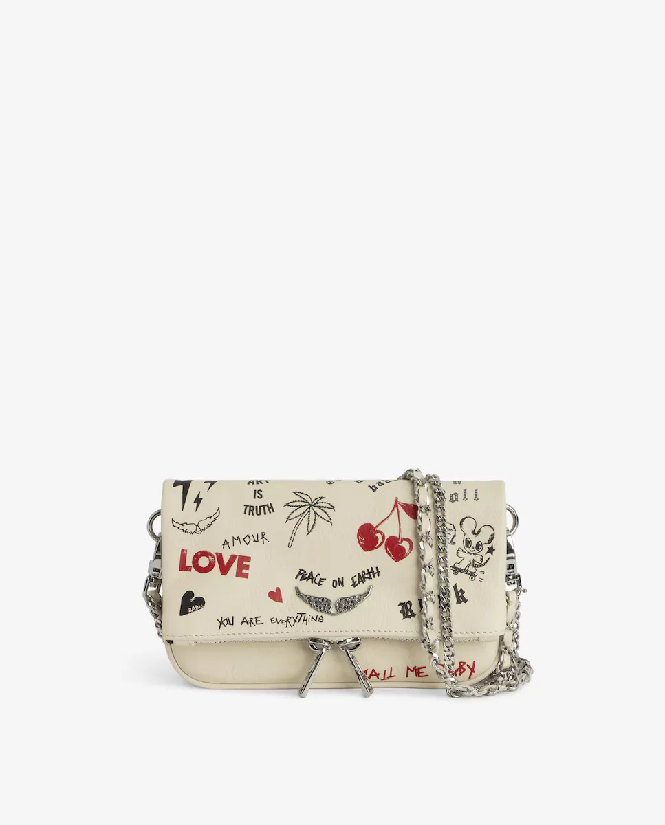 

Сумка-кошелек Rock Nano White Zadig & Voltaire, белый