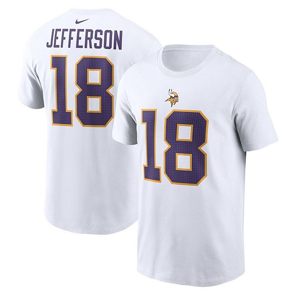 Футболка Minnesota Vikings с именем и номером Джастина Джефферсона, белая Nike — фото 2