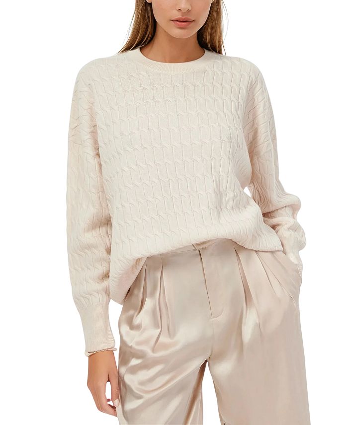 

Свитер Giana Cable Knit CAMI NYC, коричневый/бежевый