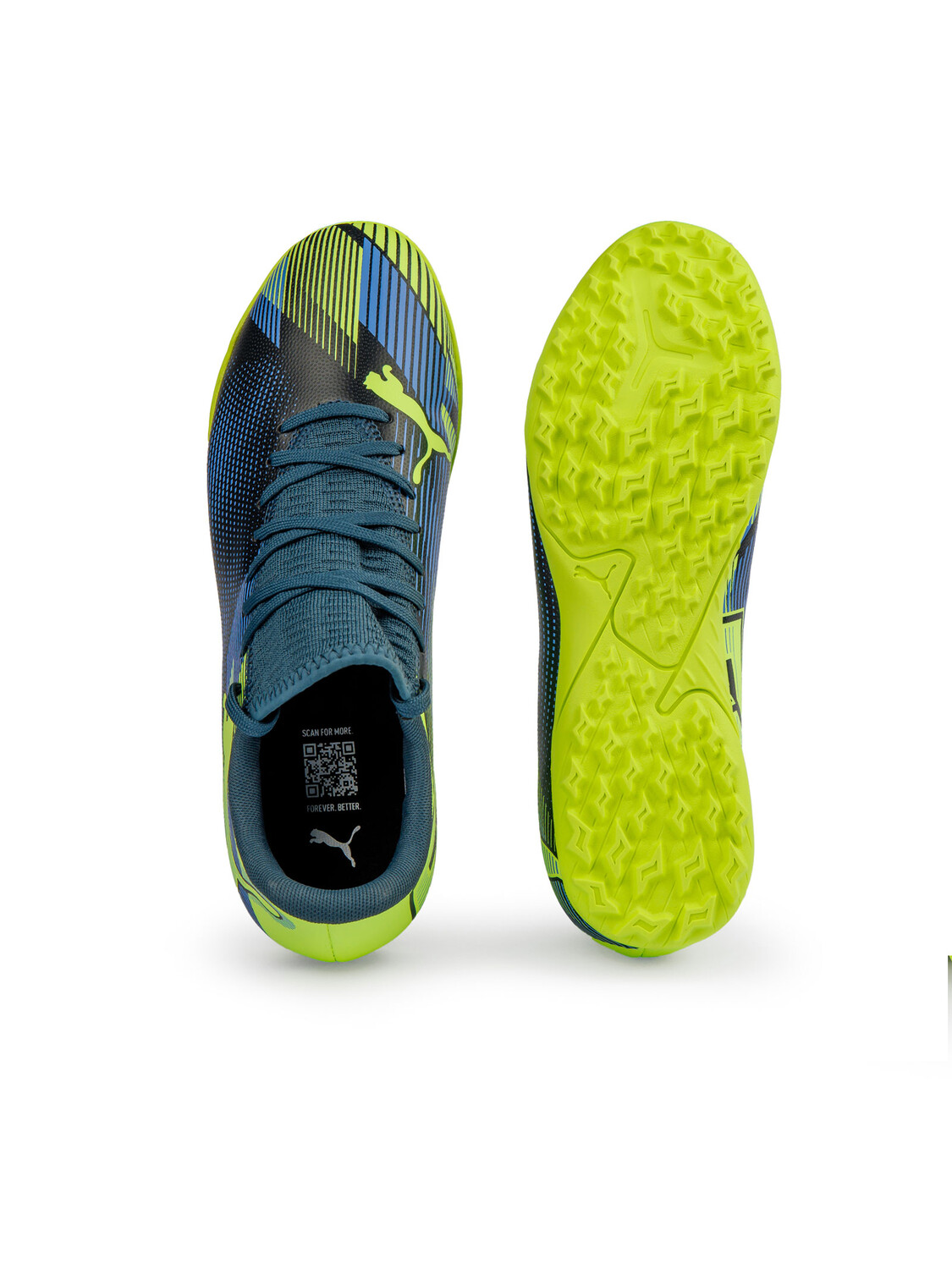 Бутсы scarpe calcetto future 7 play Puma, зеленый — фото 4