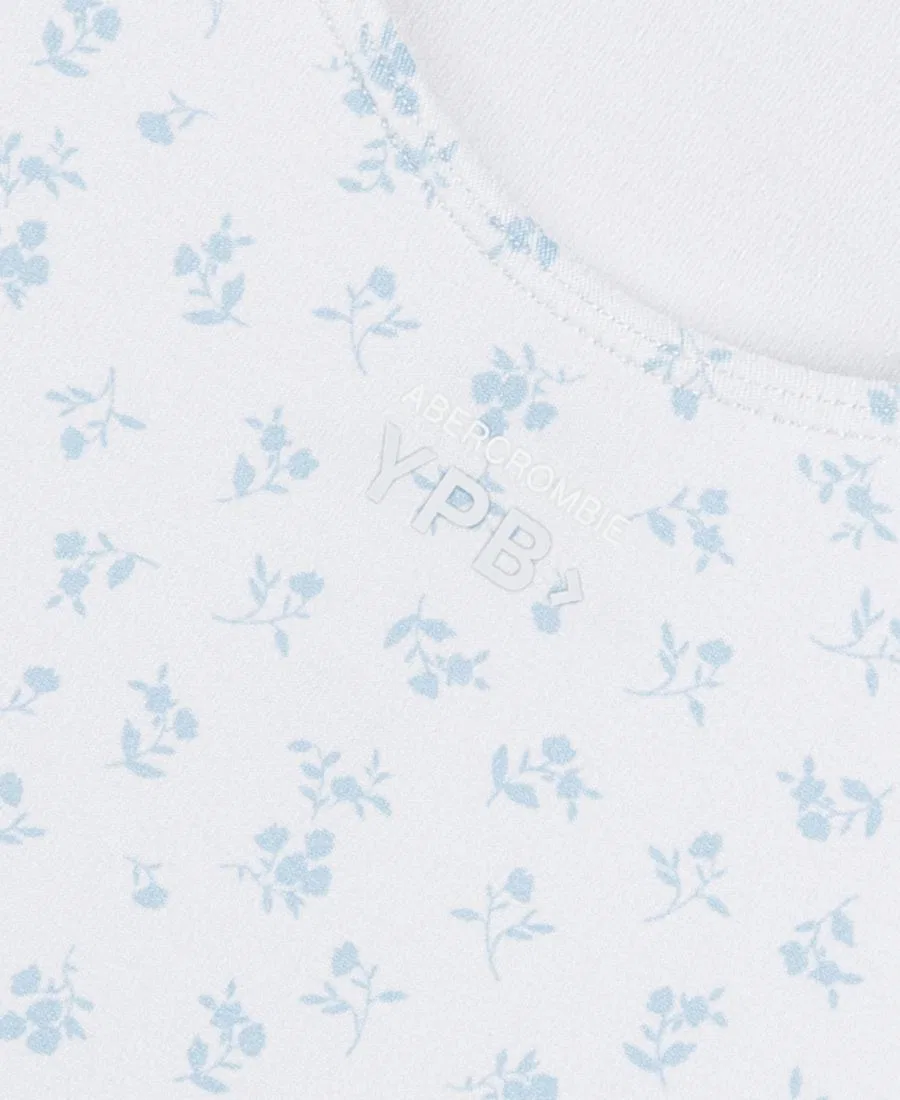 Детское кокетливое мини-платье YPB Active Abercrombie Kids, белый — фото 3
