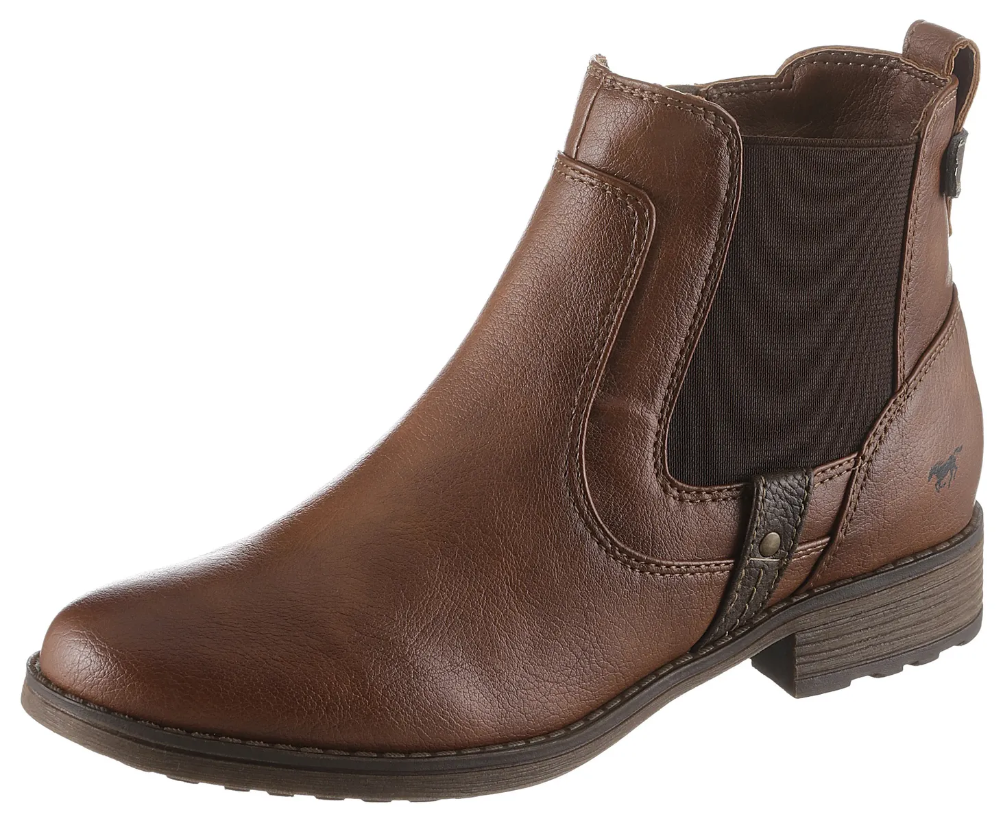 

Mustang Shoes Ботинки челси, слипоны, ботильоны, деловая обувь в актуальном стиле, цвет Cognac-Used