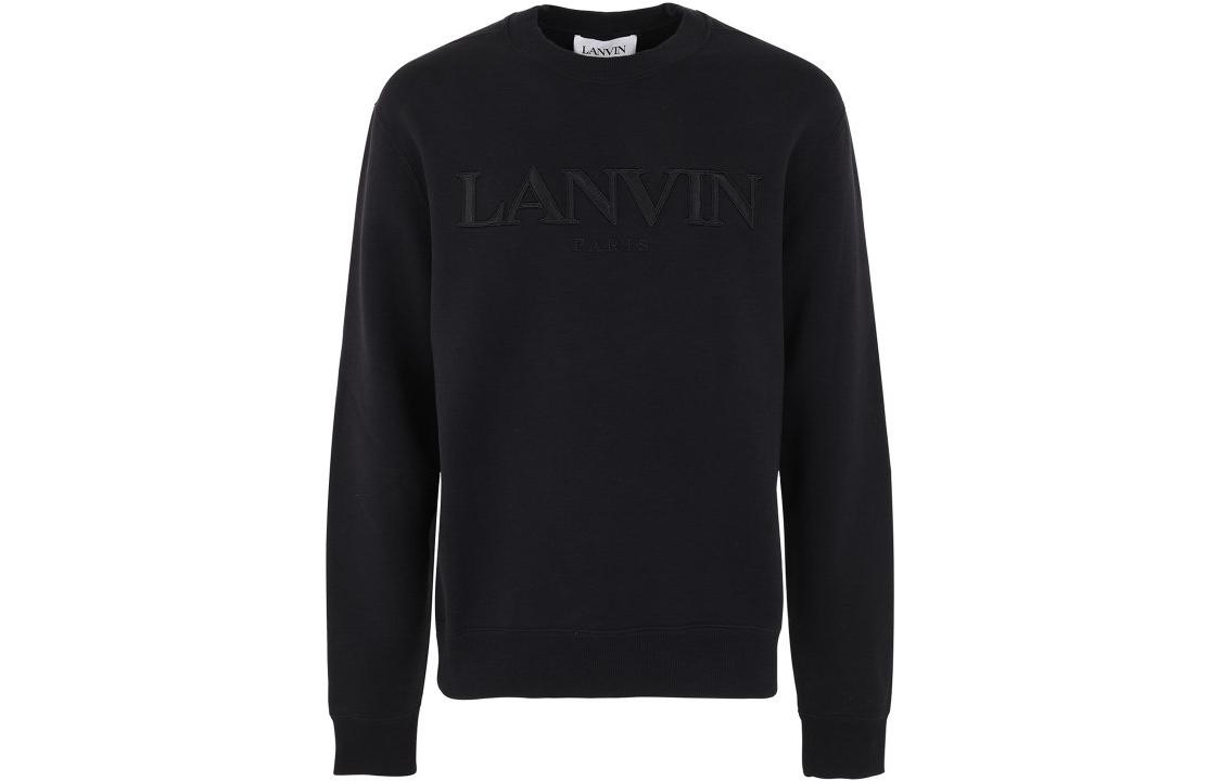 

Вышитая толстовка Lanvin, черная