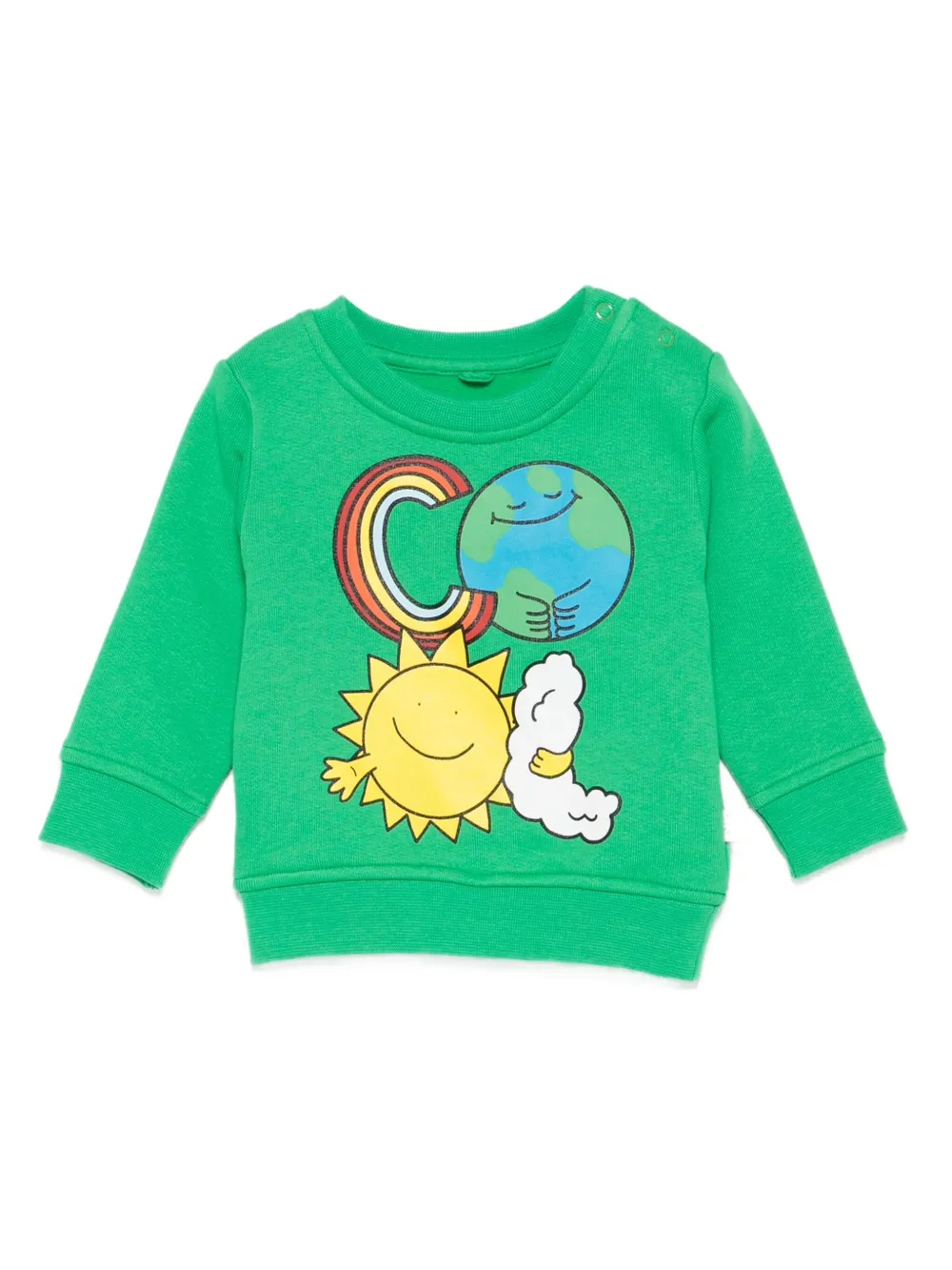 

Толстовка с графичным принтом Stella McCartney Kids, зеленый