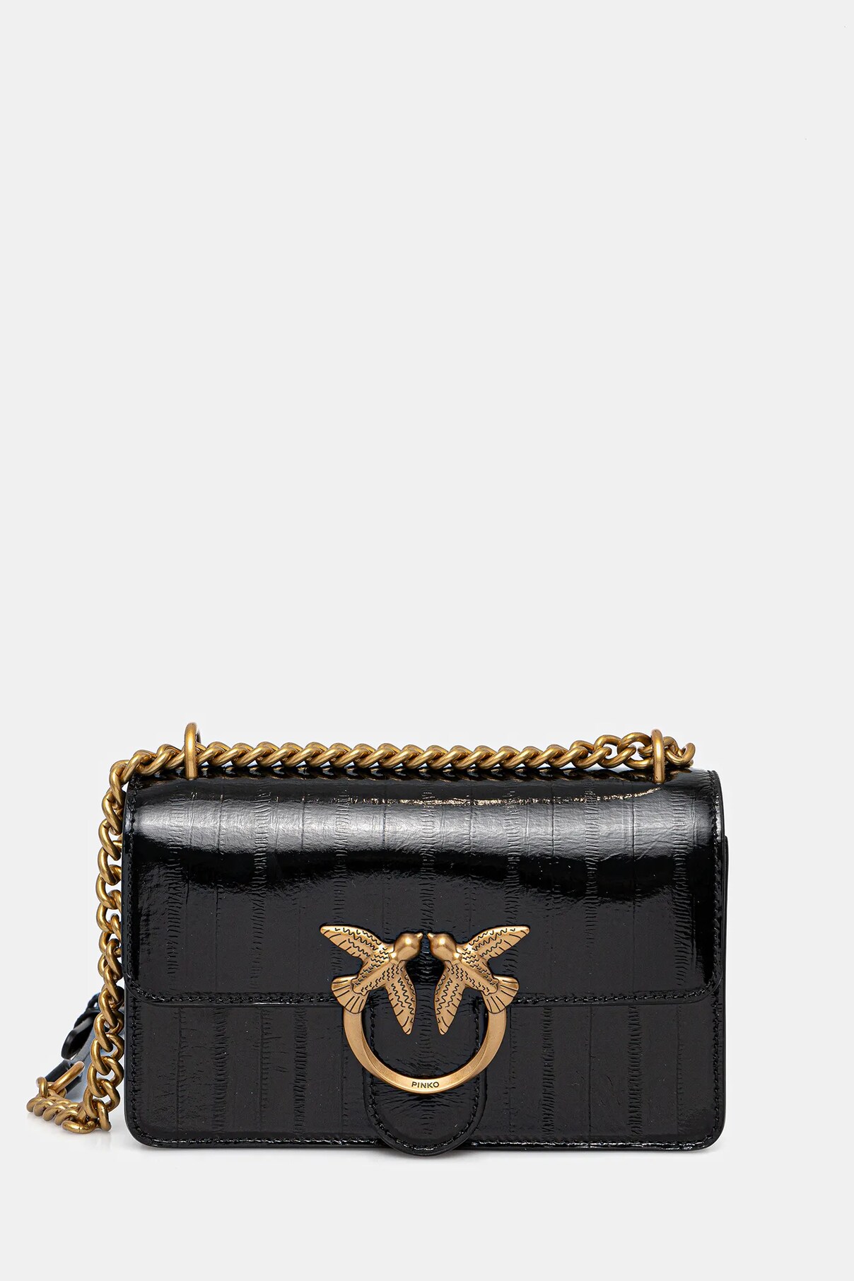 

Сумочка из кожи Pinko, черный