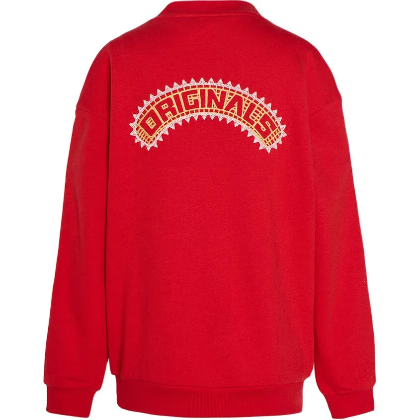 Свитшот Kids' Adidas Originals, красный — фото 3