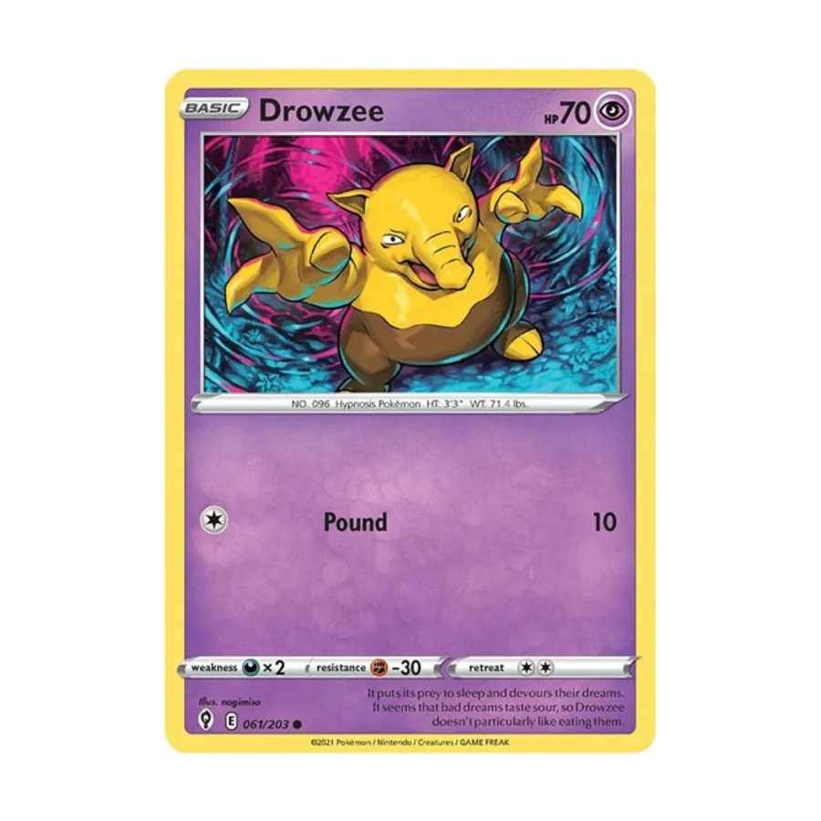 

CCG Дроузи (К) #061/203, Pokemon - SWSH07: Evolving Skies - Singles