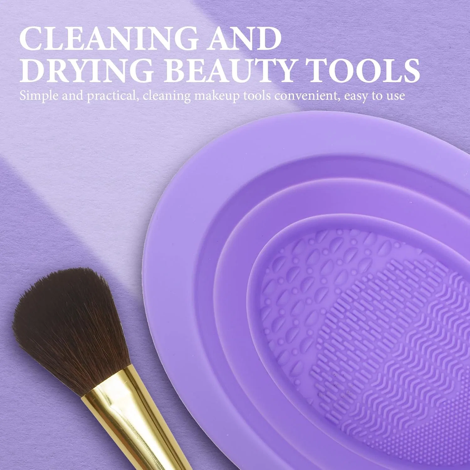 Складной силиконовый коврик для чистки кистей MOBUTOFU — фото 4