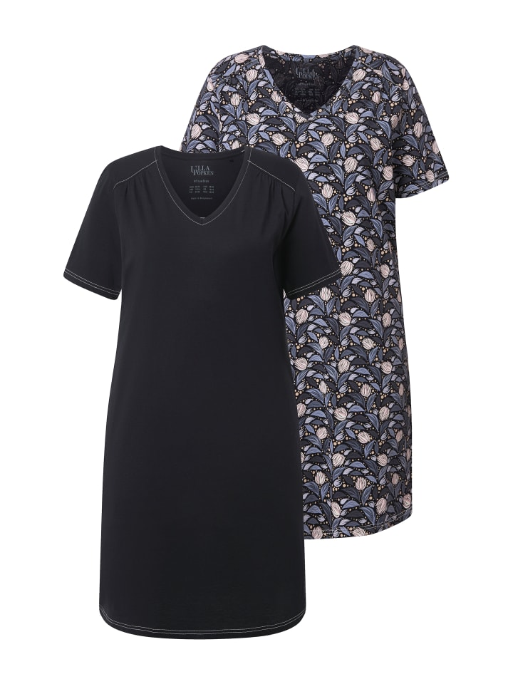 

черная ночная рубашка Ulla Popken