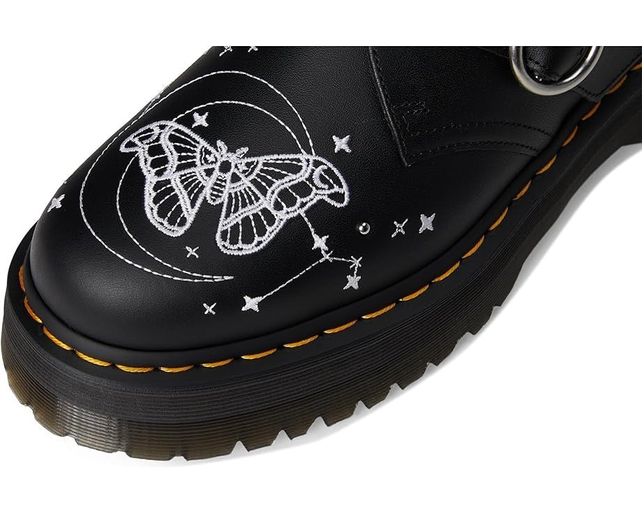 Женские черные кожаные туфли-монки Dr. Martens Celestial на платформе VER393 — фото 4