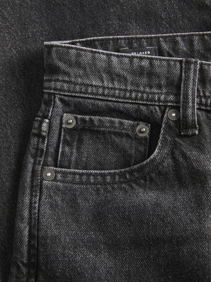 Джинсы свободного кроя Jack & Jones Junior JJIChris JJIOriginal, Black Denim — фото 3