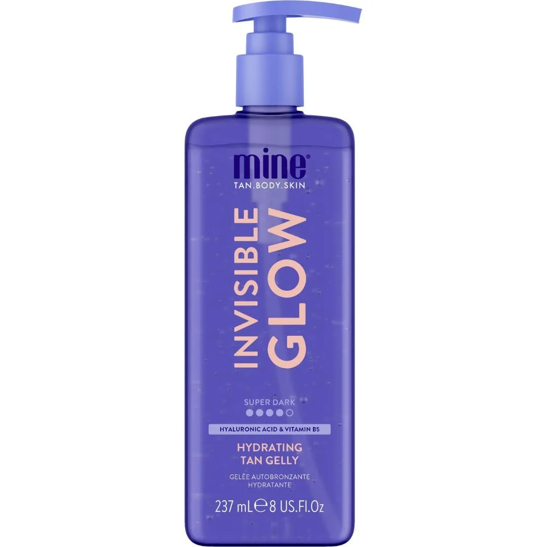MineTan Clear Self Tanning Gel | Super Dark Invisible Tan Gel - бестрансферный автозагар, увлажняющий, быстро наносится, для темного бронзового оттенка, для лица и тела, 236 мл 237 мл (1 шт.) Minetan Body.Skin