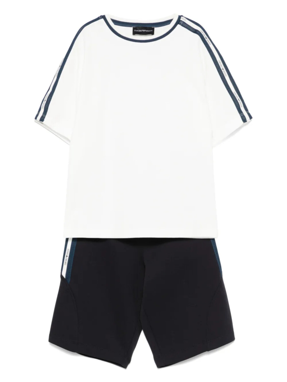 

Детский спортивный костюм с логотипом Emporio Armani Kids, белый