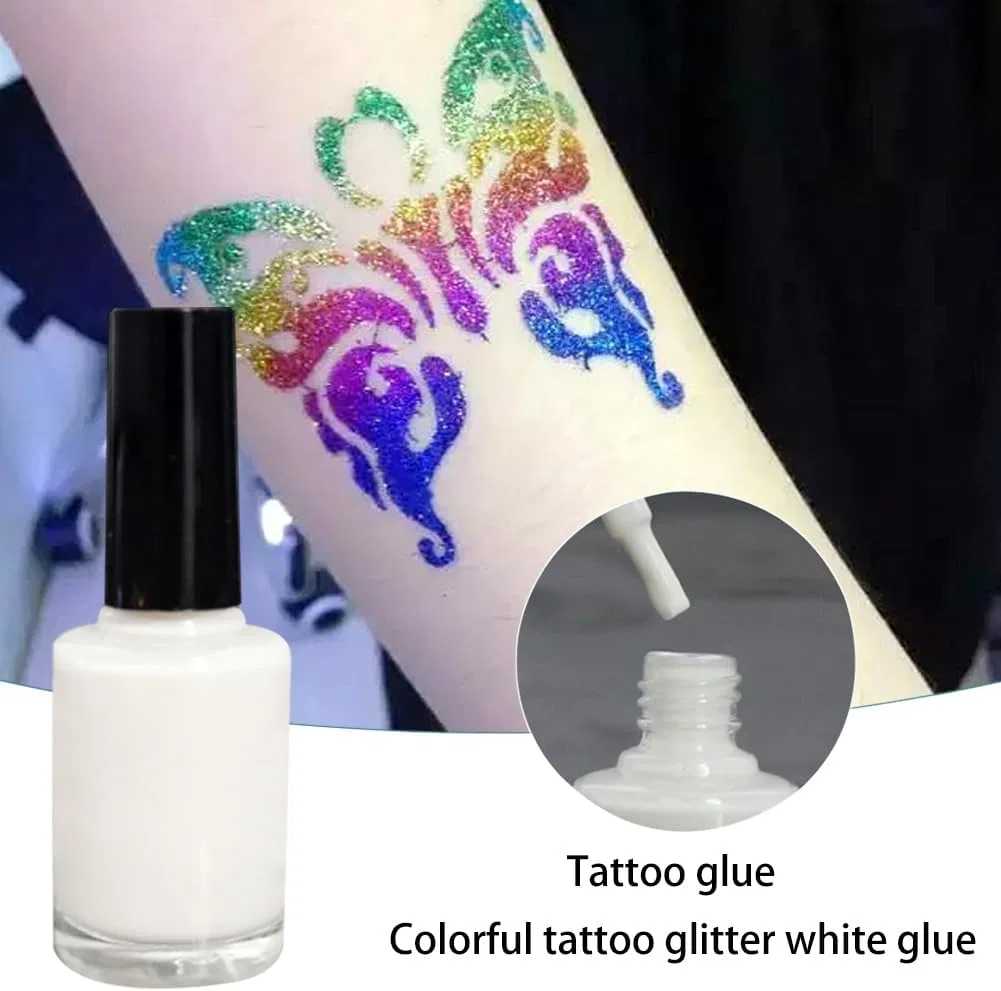 Клей для глиттера Cosmetics Skin Ru, 15 мл, белый — фото 4