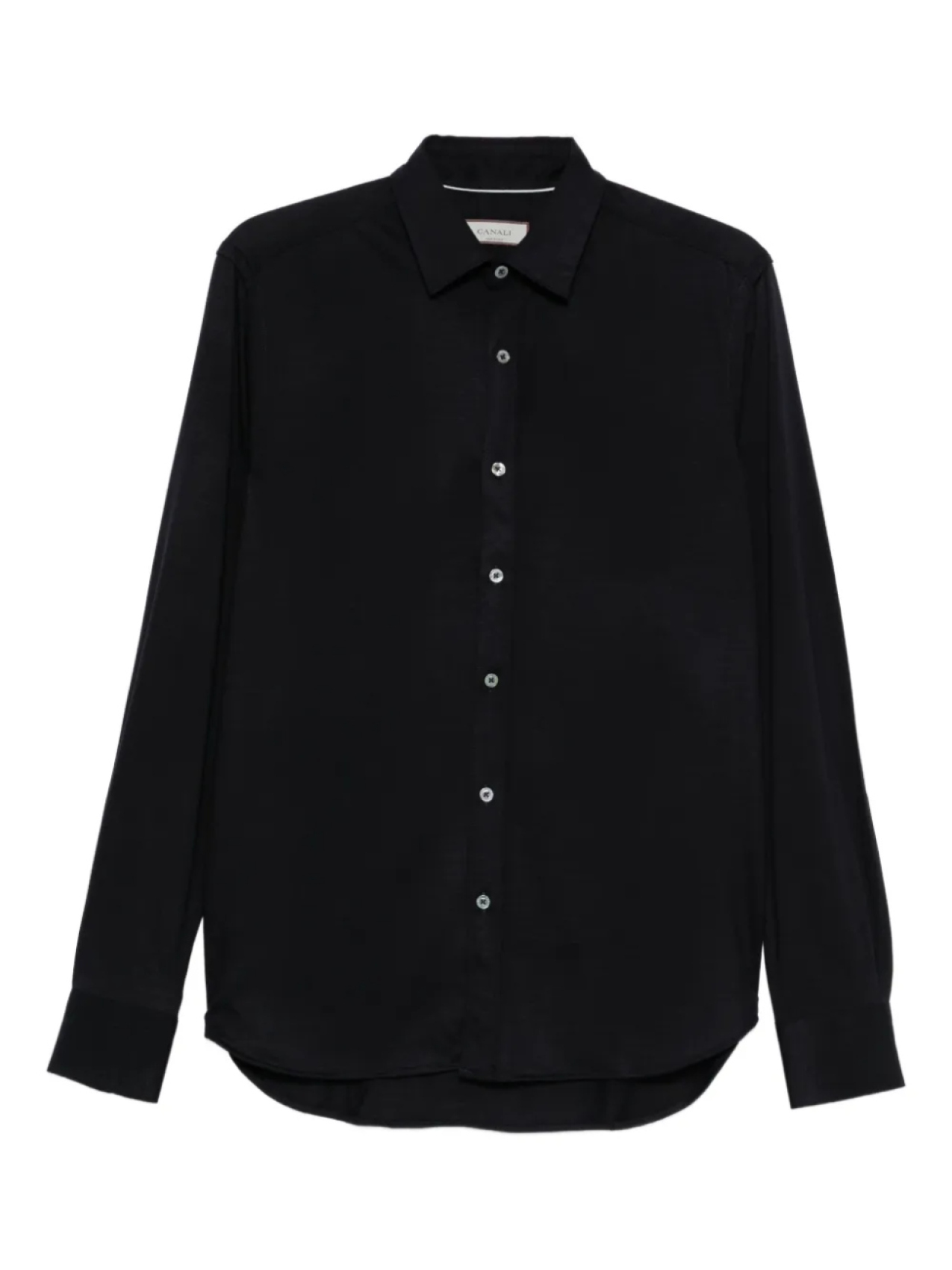 

Canali шерстяная рубашка с длинными рукавами, синий