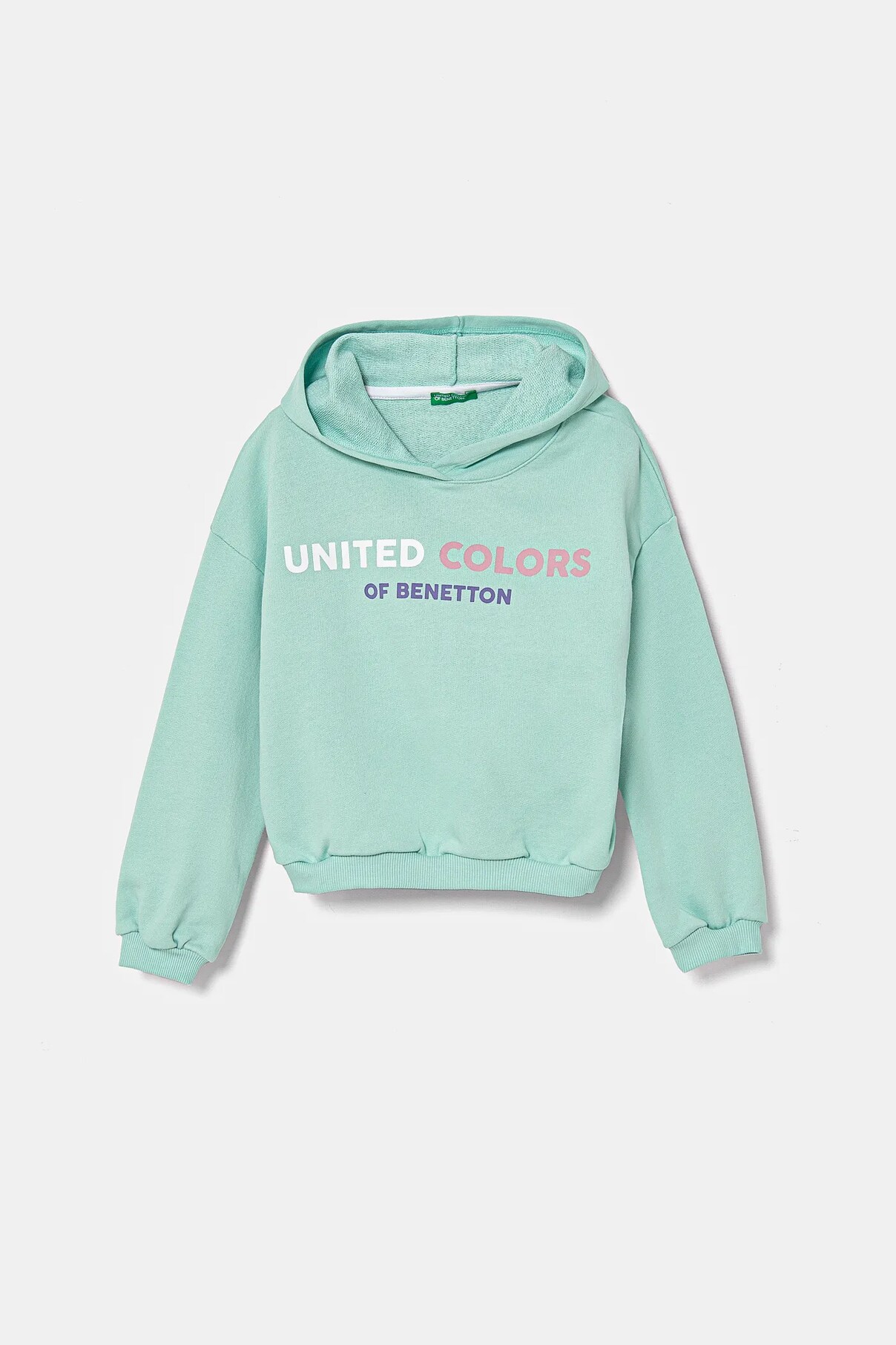 

Детская хлопковая толстовка United Colors Of Benetton, бирюзовый