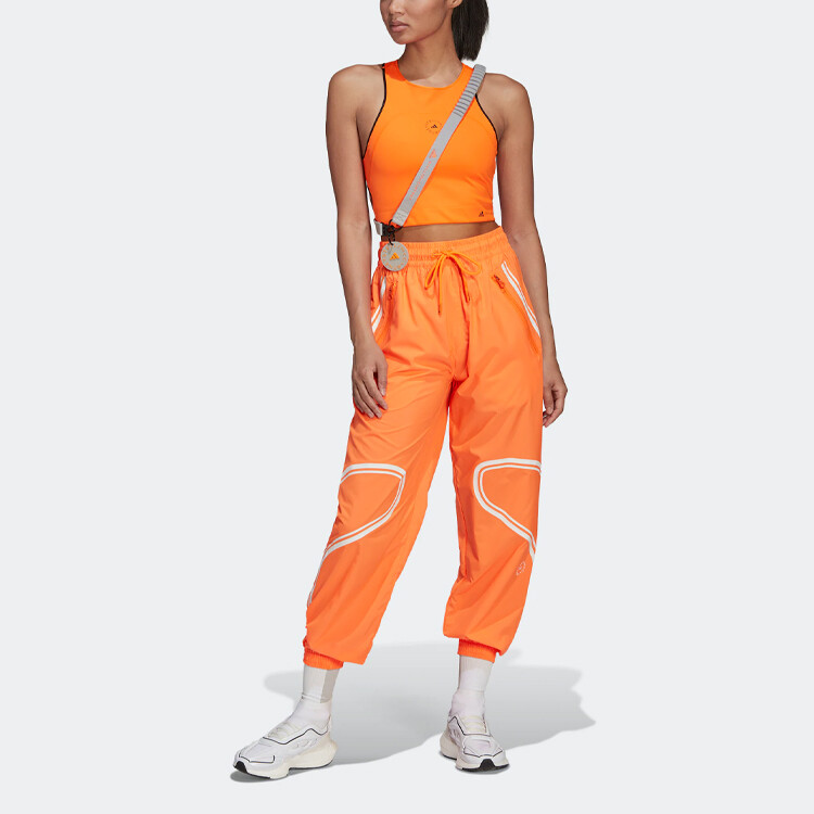 Спортивные брюки Stella Mccartney X Knit женские оранжевые Adidas — фото 2