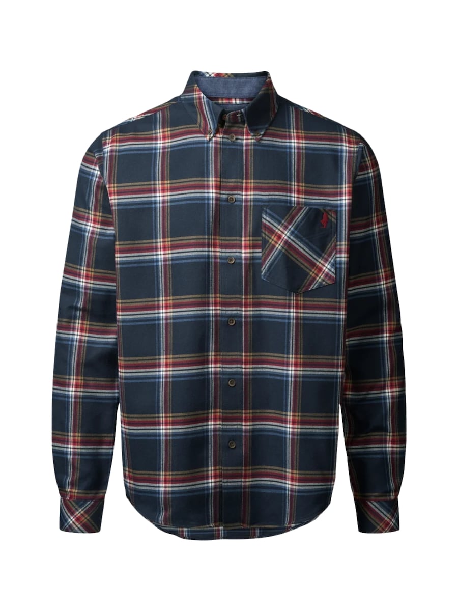 

Рубашка на пуговицах классического кроя MCS Franck, сапфировый