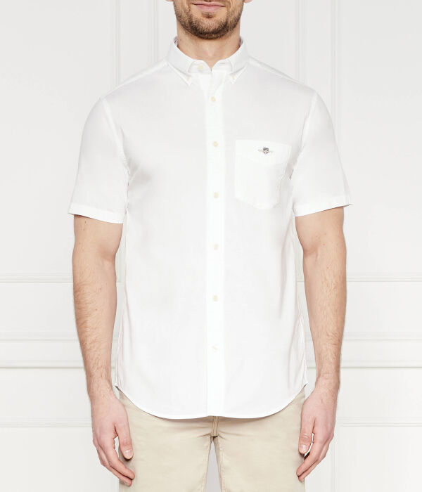 

Обычная поплиновая рубашка Regular fit Gant, белый