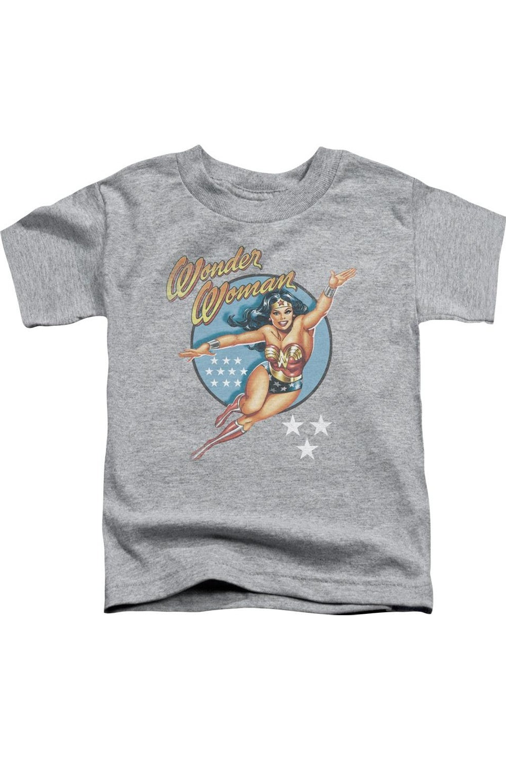 

Футболка DC Comics Wonder Woman с коротким рукавом в винтажном стиле для детей Gildan, Athletic Heather