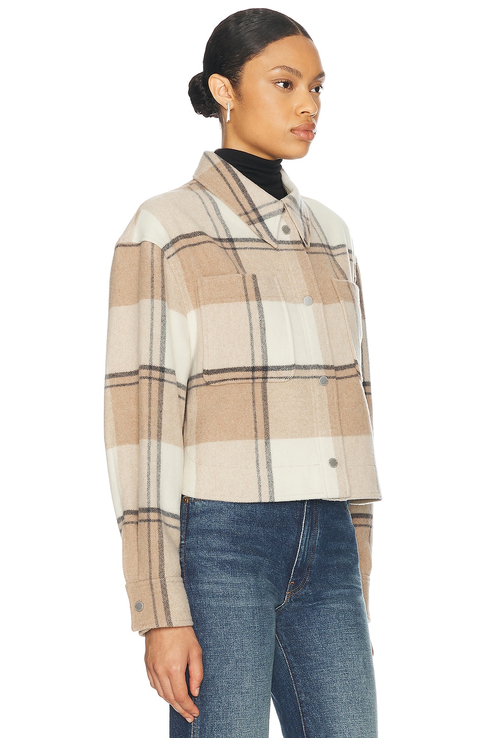 

Укороченная куртка-рубашка в клетку Almandine Canada Goose, цвет Desert Sand Plaid