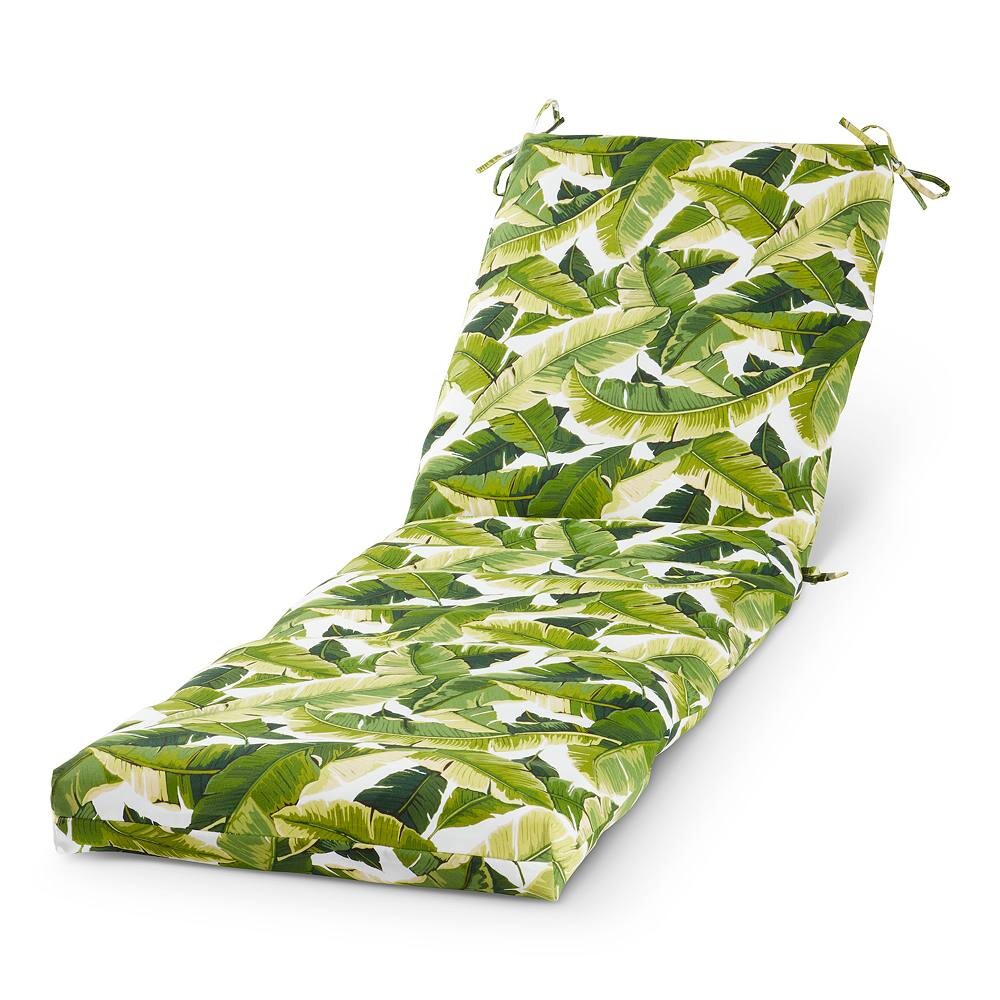 

Greendale Home Fashion Подушка для уличного шезлонга Greendale Home Fashions, цвет Palm Leaves White