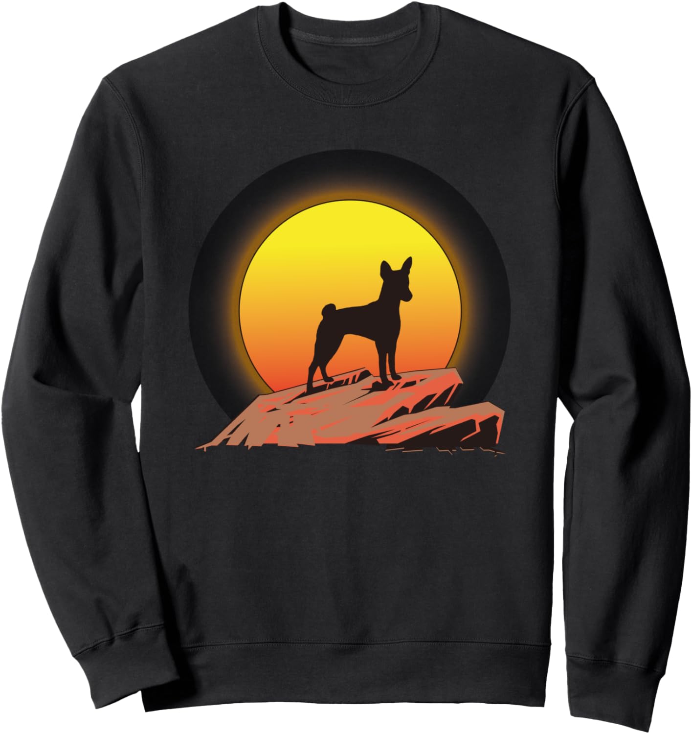 

Толстовка Basenji Sunrise, черная 99 Gifts Basenji Love, Черный, Толстовка Basenji Sunrise, черная 99 Gifts Basenji Love