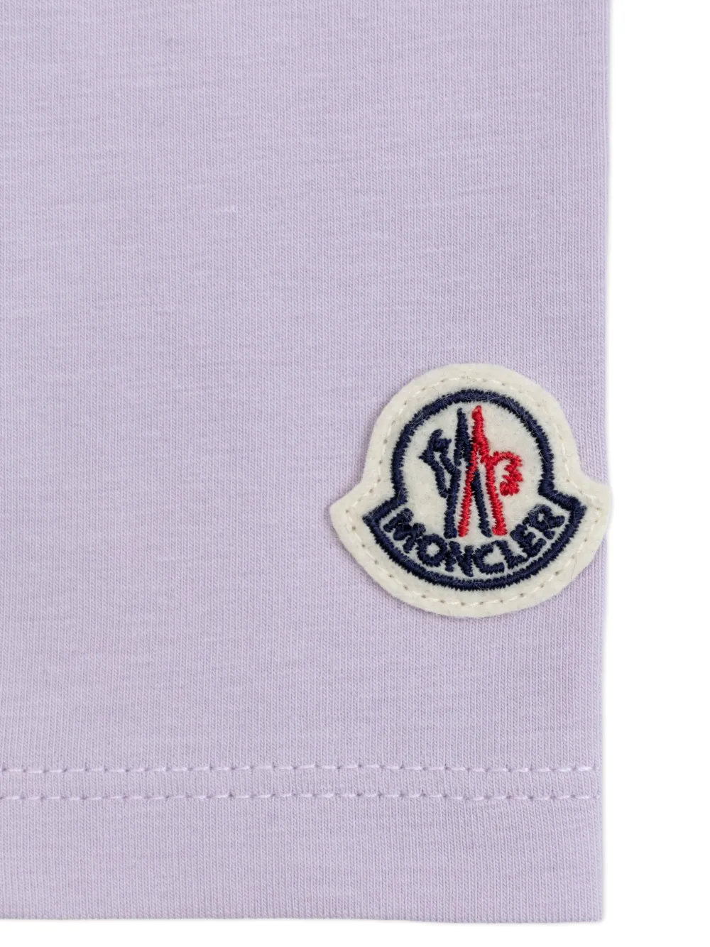 Леггинсы с нашивкой-логотипом Moncler Enfant, фиолетовый — фото 3