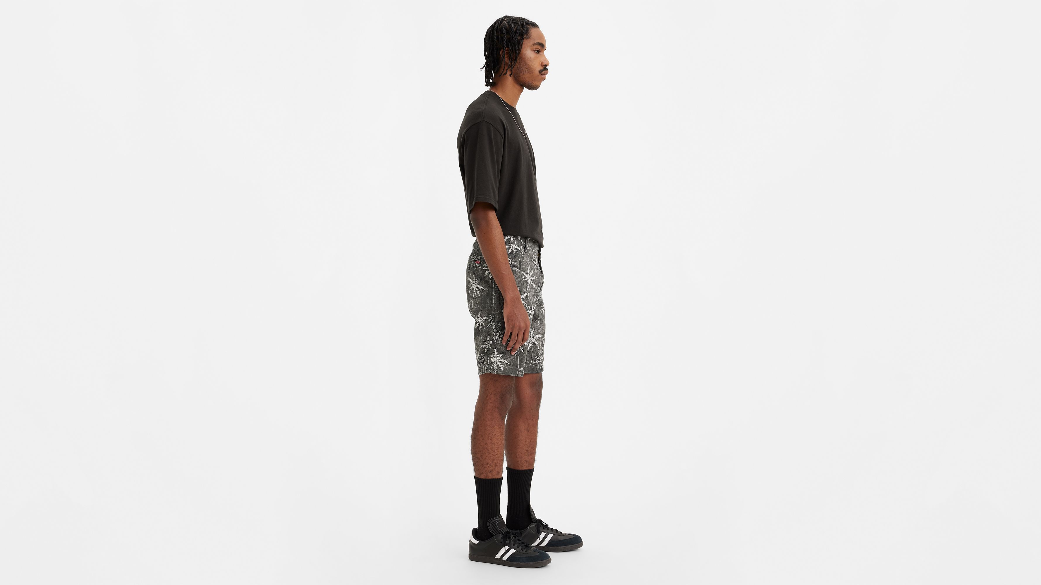 Мужские шорты Levi's Xx Chino Taper Fit Levi's, Batik Palm Meteorite - Black — фото 2