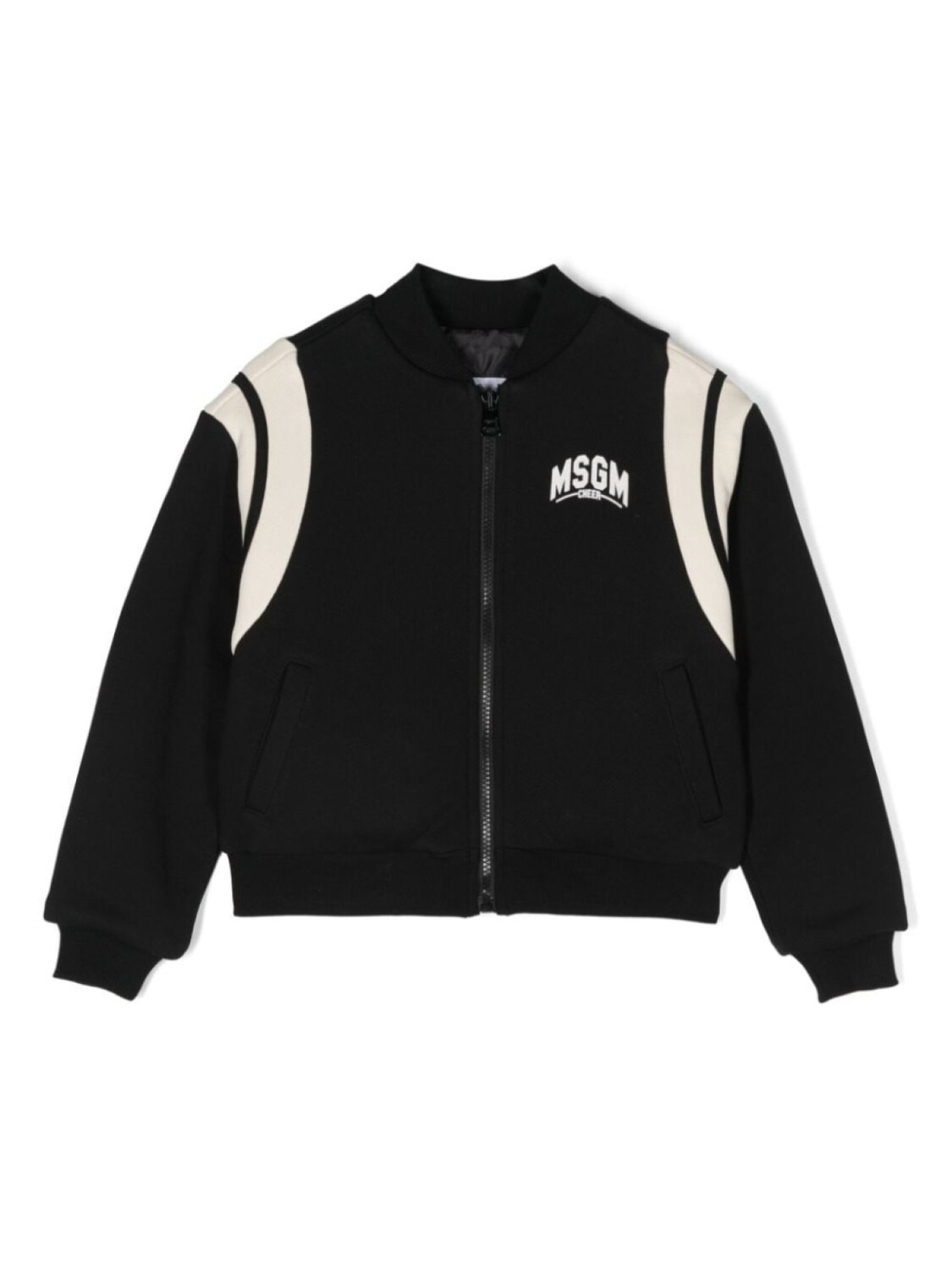 

MSGM Kids бомбер с логотипом, черный