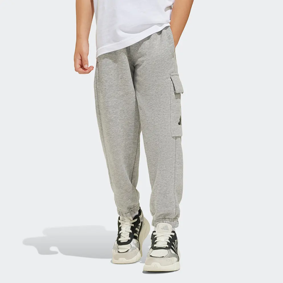 Детские вязаные спортивные штаны для детей 3-7 лет gray Adidas, серый — фото 3