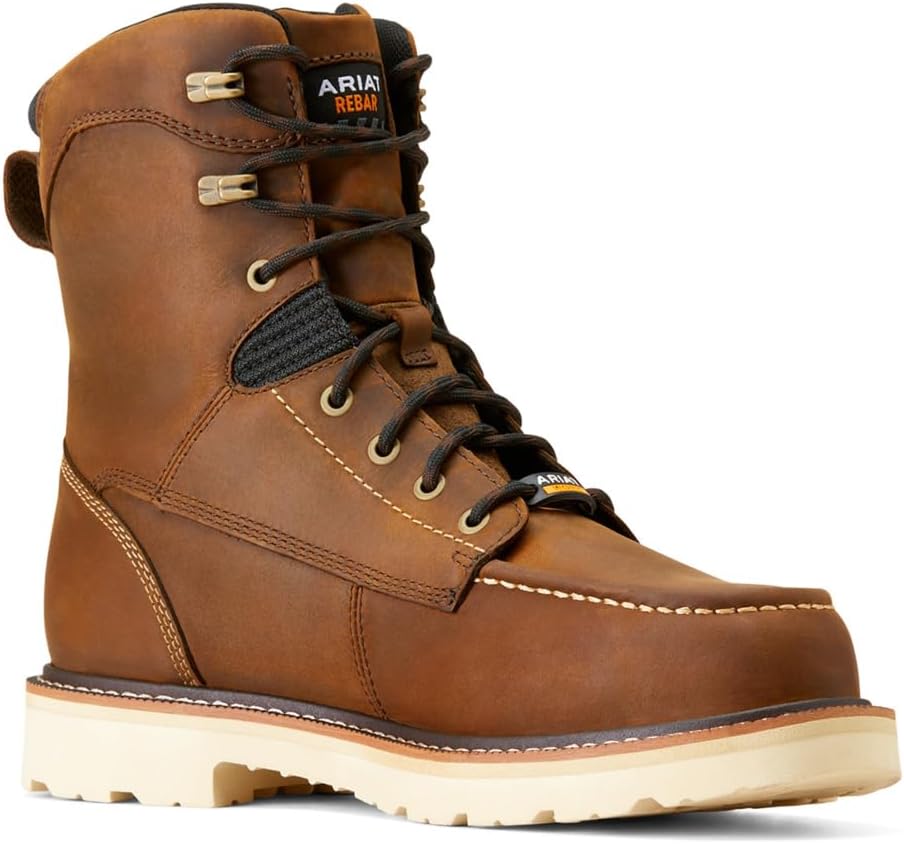 Мужские ботинки Ariat Rebar Lift 8 с водонепроницаемым составным носком, коричневый — фото 3